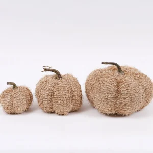 Inspire Me! Home Decor SEASONAL Beige Fringe Pumpkin (3 Sizes)