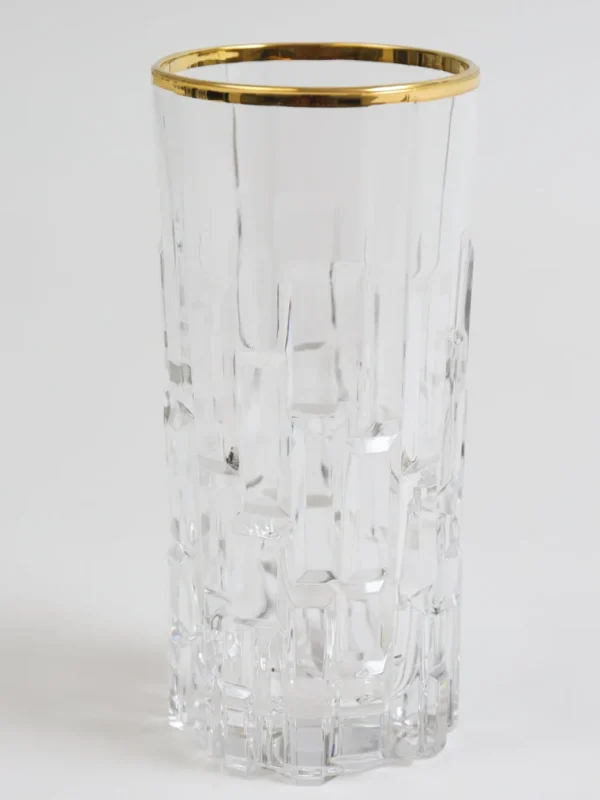 Inspire Me! Home Decor Set Of 4 Glasses With Gold Rim