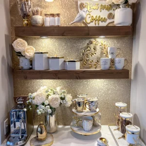 Inspire Me! Home Decor Set Of 2 Birds With Gold Crowns