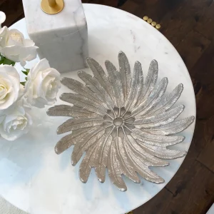 Inspire Me! Home Decor Silver Feather Bowl