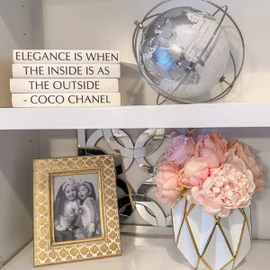 Inspire Me! Home Decor Silver Globe Office Decor