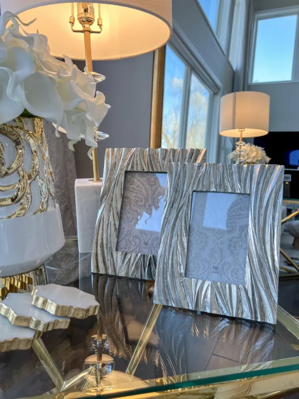 Inspire Me! Home Decor Silver Textured Picture Frame (2 Sizes)