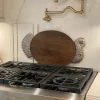 Inspire Me! Home Decor Silver Metal And Wood Turkey Tray