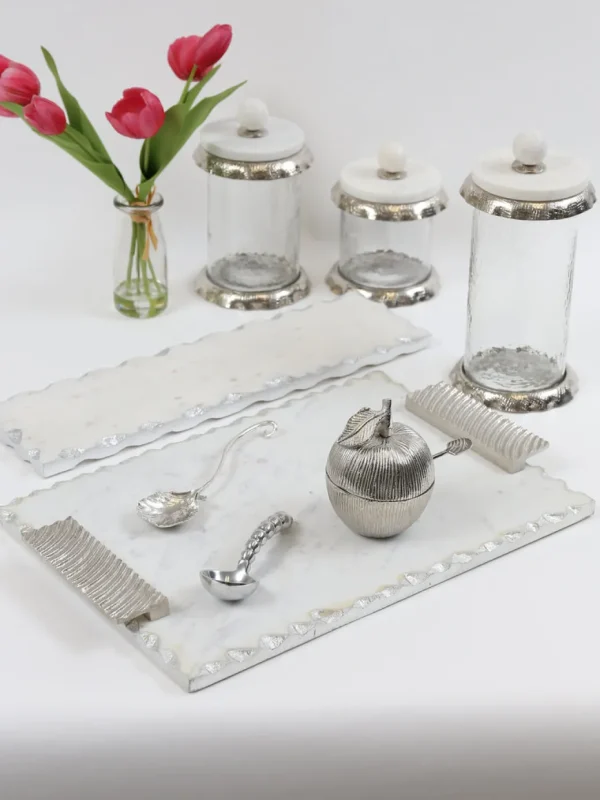 Inspire Me! Home Decor Silver Coffee Station Bundle Set