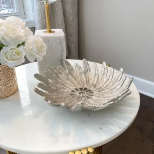 Inspire Me! Home Decor Silver Feather Bowl