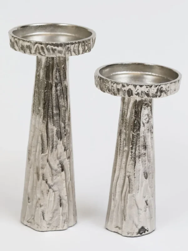 Inspire Me! Home Decor Silver Branch Pedestal Candle Holder (2 Sizes)