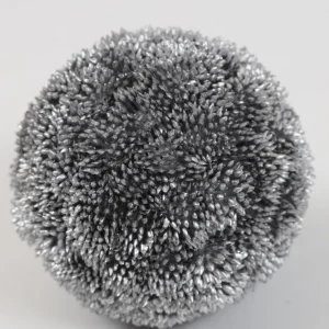 Inspire Me! Home Decor Silver Metallic Floral Orb