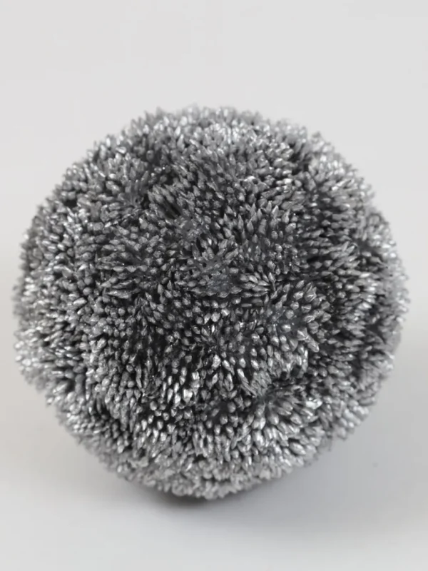 Inspire Me! Home Decor Silver Metallic Floral Orb
