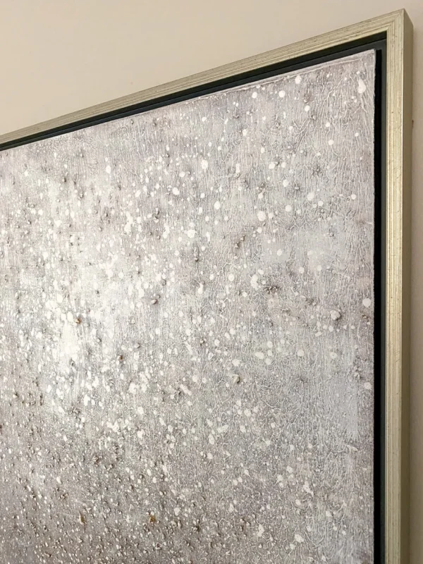 Inspire Me! Home Decor Silver Shimmer Wall Art