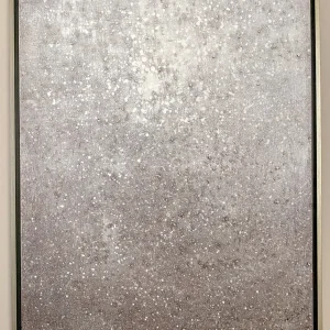 Inspire Me! Home Decor Silver Shimmer Wall Art