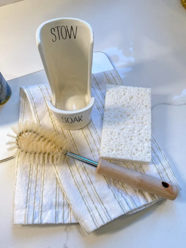 Inspire Me! Home Decor Sink Caddy Set- Includes Brush, Sponge, And Dish