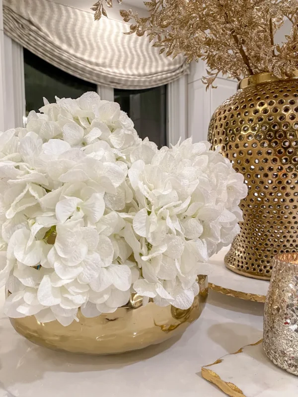 Inspire Me! Home Decor Snowy White Hydrangea Stem