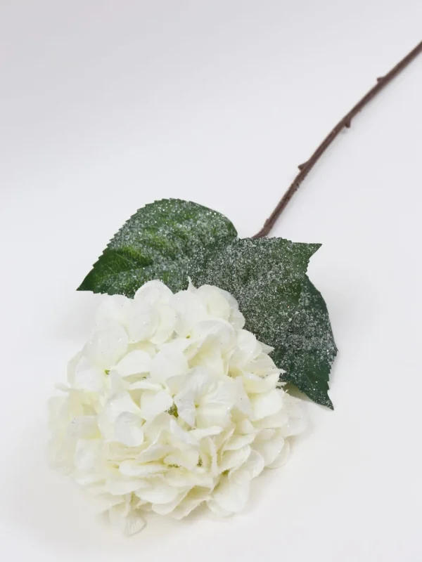 Inspire Me! Home Decor Snowy White Hydrangea Stem