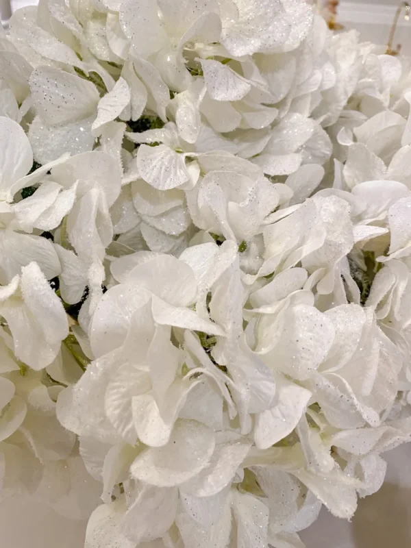 Inspire Me! Home Decor Snowy White Hydrangea Stem