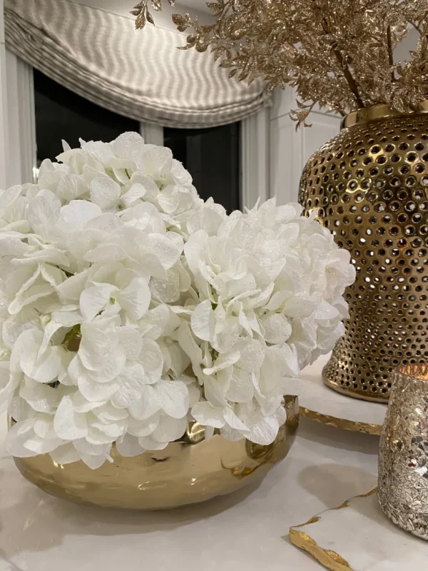 Inspire Me! Home Decor Snowy White Hydrangea Stem
