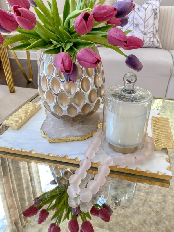 Inspire Me! Home Decor Soft Pink Glass Beads
