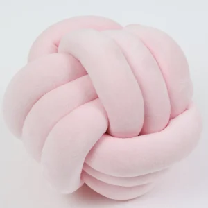 Inspire Me! Home Decor Soft Pink Velvet Knot Pillow (3 Sizes) Pillows