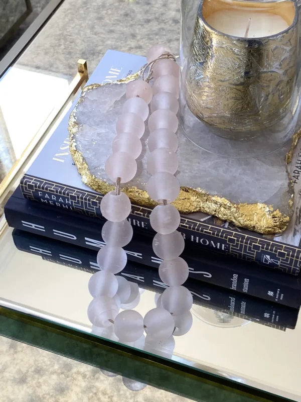 Inspire Me! Home Decor Soft Pink Glass Beads