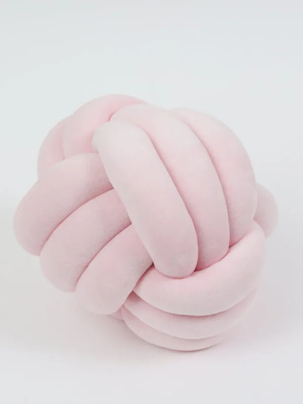Inspire Me! Home Decor Soft Pink Velvet Knot Pillow (3 Sizes) Pillows