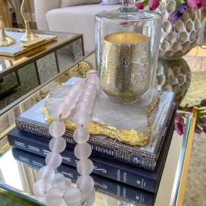 Inspire Me! Home Decor Soft Pink Glass Beads