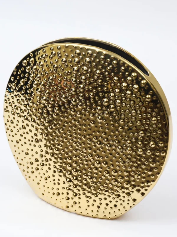 Inspire Me! Home Decor Studded Gold Round Vase