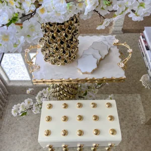 Inspire Me! Home Decor Studded Decorative Wood Boxes (4 Colors)