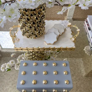 Inspire Me! Home Decor Studded Decorative Wood Boxes (4 Colors)