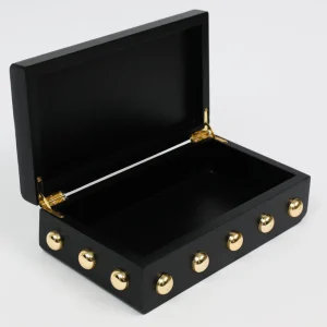 Inspire Me! Home Decor Studded Decorative Wood Boxes (4 Colors)