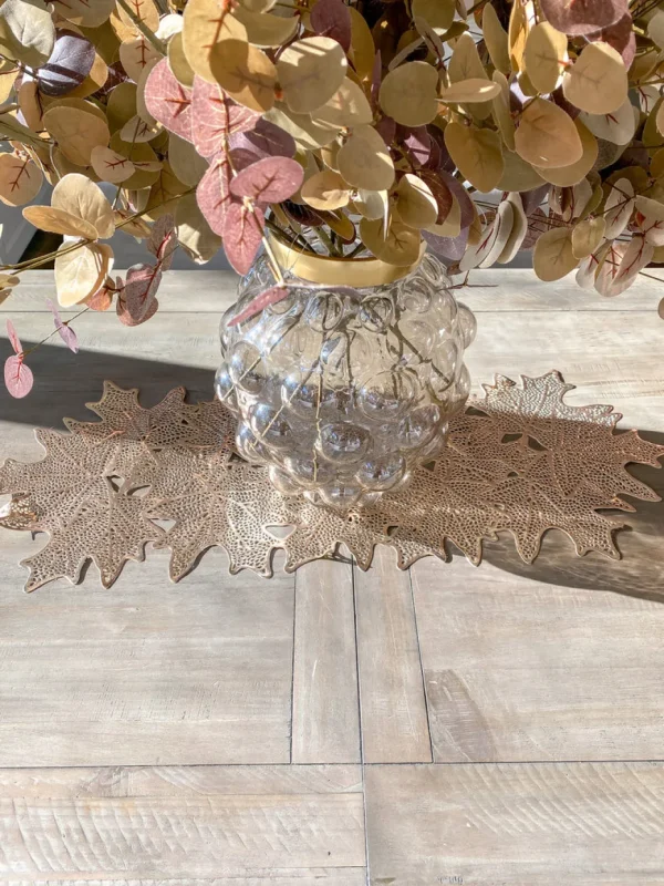 Inspire Me! Home Decor Tan Two-Tone Eucalyptus Stem