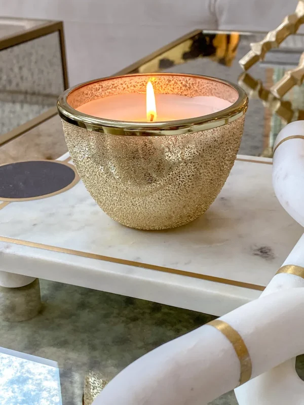 Inspire Me! Home Decor Textured Round Candle (2 Colors)