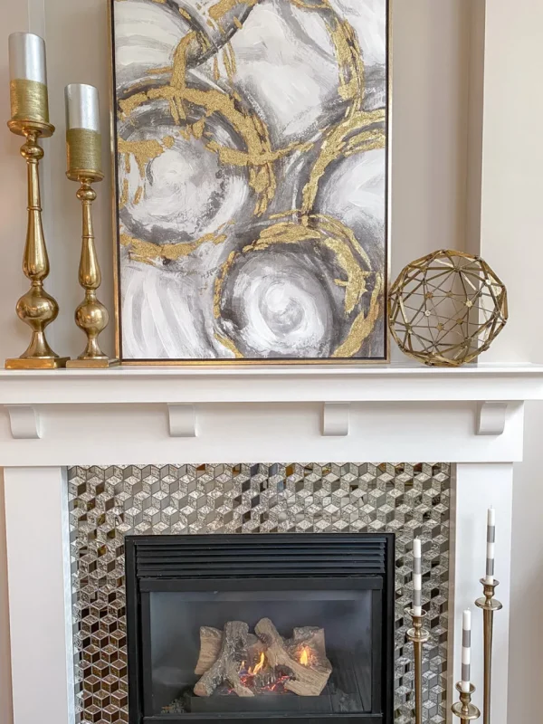 Inspire Me! Home Decor WALL ART & MIRRORS Metallic Gold Circles Wall Art