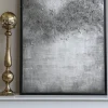 Inspire Me! Home Decor WALL ART & MIRRORS Silver Abstract Detailed Painting