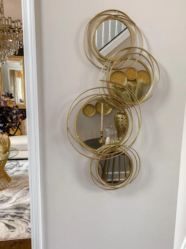 Inspire Me! Home Decor WALL ART & MIRRORS Spiral Circle Wall Mirror (2 Colors)