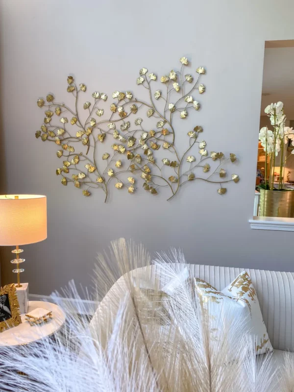 Inspire Me! Home Decor WALL ART & MIRRORS Gold Leaf Branch Wall Decor