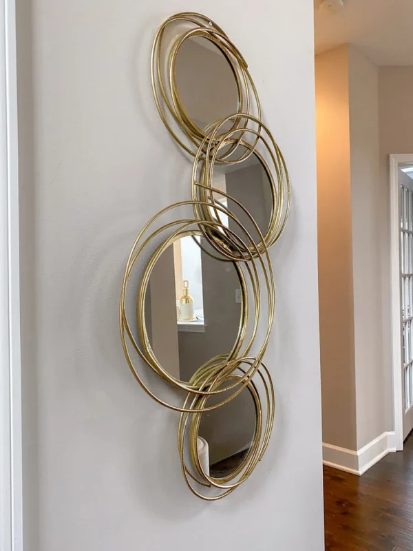 Inspire Me! Home Decor WALL ART & MIRRORS Spiral Circle Wall Mirror (2 Colors)