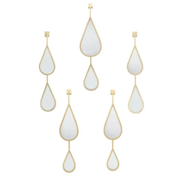 Inspire Me! Home Decor WALL ART & MIRRORS Teardrop Mirrors (Set Of 5) (2 Colors)