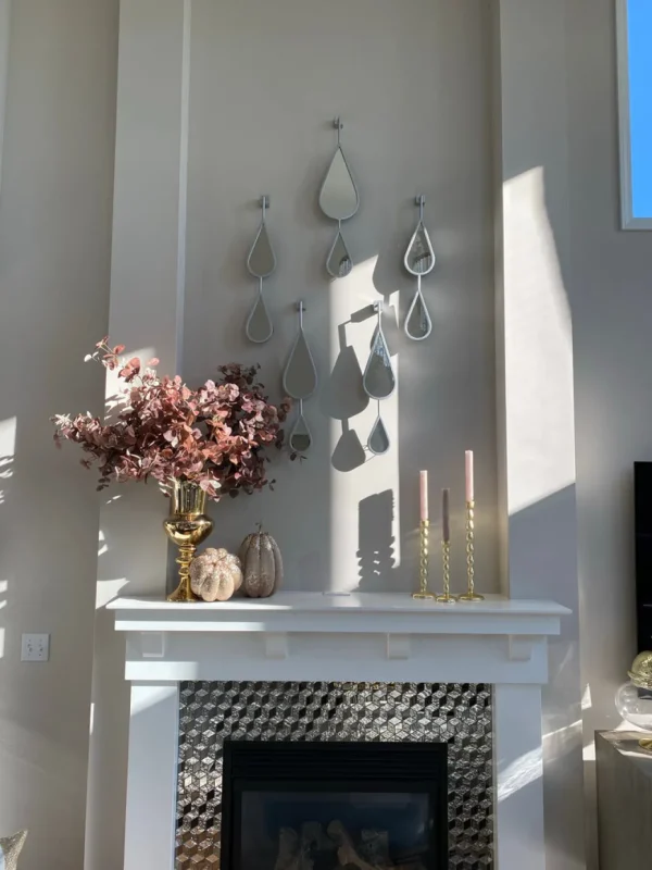 Inspire Me! Home Decor WALL ART & MIRRORS Teardrop Mirrors (Set Of 5) (2 Colors)