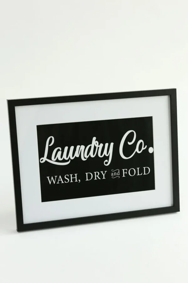 Inspire Me! Home Decor WALL ART & MIRRORS Laundry Co. Framed Sign