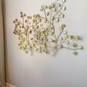Inspire Me! Home Decor WALL ART & MIRRORS Gold Leaf Branch Wall Decor