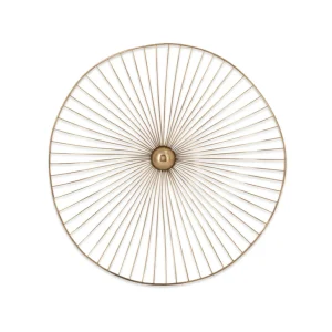 Inspire Me! Home Decor WALL ART & MIRRORS Gold Asymmetrical Circles Wall Art (Set Of 3 – 3 Different Sizes)