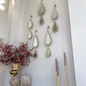 Inspire Me! Home Decor WALL ART & MIRRORS Teardrop Mirrors (Set Of 5) (2 Colors)