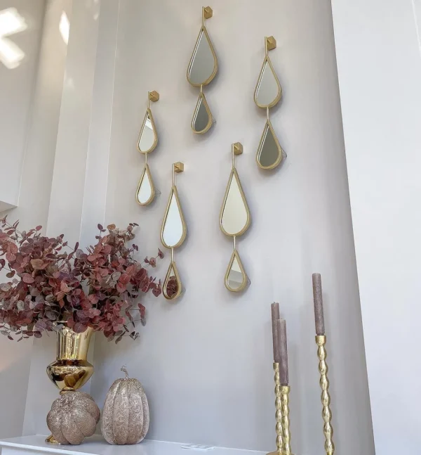 Inspire Me! Home Decor WALL ART & MIRRORS Teardrop Mirrors (Set Of 5) (2 Colors)