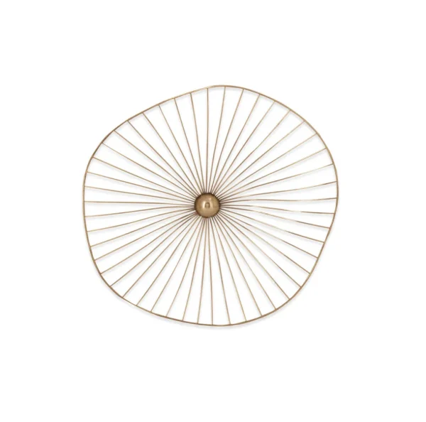 Inspire Me! Home Decor WALL ART & MIRRORS Gold Asymmetrical Circles Wall Art (Set Of 3 – 3 Different Sizes)