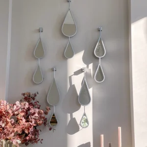 Inspire Me! Home Decor WALL ART & MIRRORS Teardrop Mirrors (Set Of 5) (2 Colors)