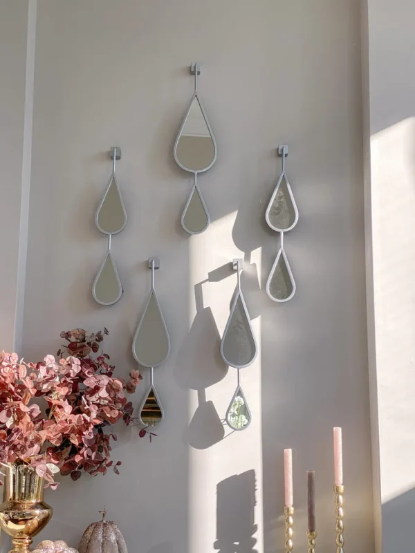 Inspire Me! Home Decor WALL ART & MIRRORS Teardrop Mirrors (Set Of 5) (2 Colors)