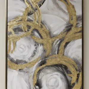 Inspire Me! Home Decor WALL ART & MIRRORS Metallic Gold Circles Wall Art