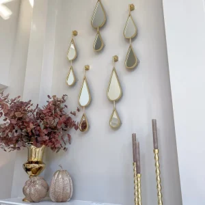 Inspire Me! Home Decor WALL ART & MIRRORS Teardrop Mirrors (Set Of 5) (2 Colors)