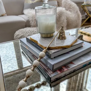 Inspire Me! Home Decor White And Gold Candle Snuffer