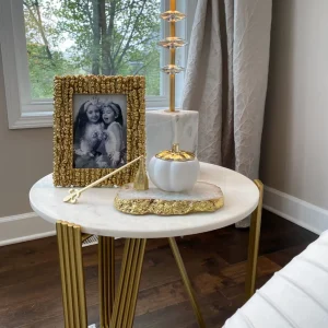Inspire Me! Home Decor White Pumpkin Candle With Gold Top (2 Sizes)