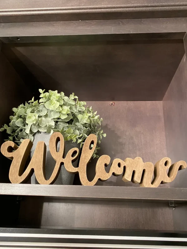 Inspire Me! Home Decor Wooden Script Signs (3 Words) WALL ART & MIRRORS